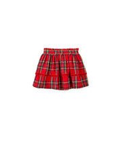 PLAID SKIRT IN RED TARTAN