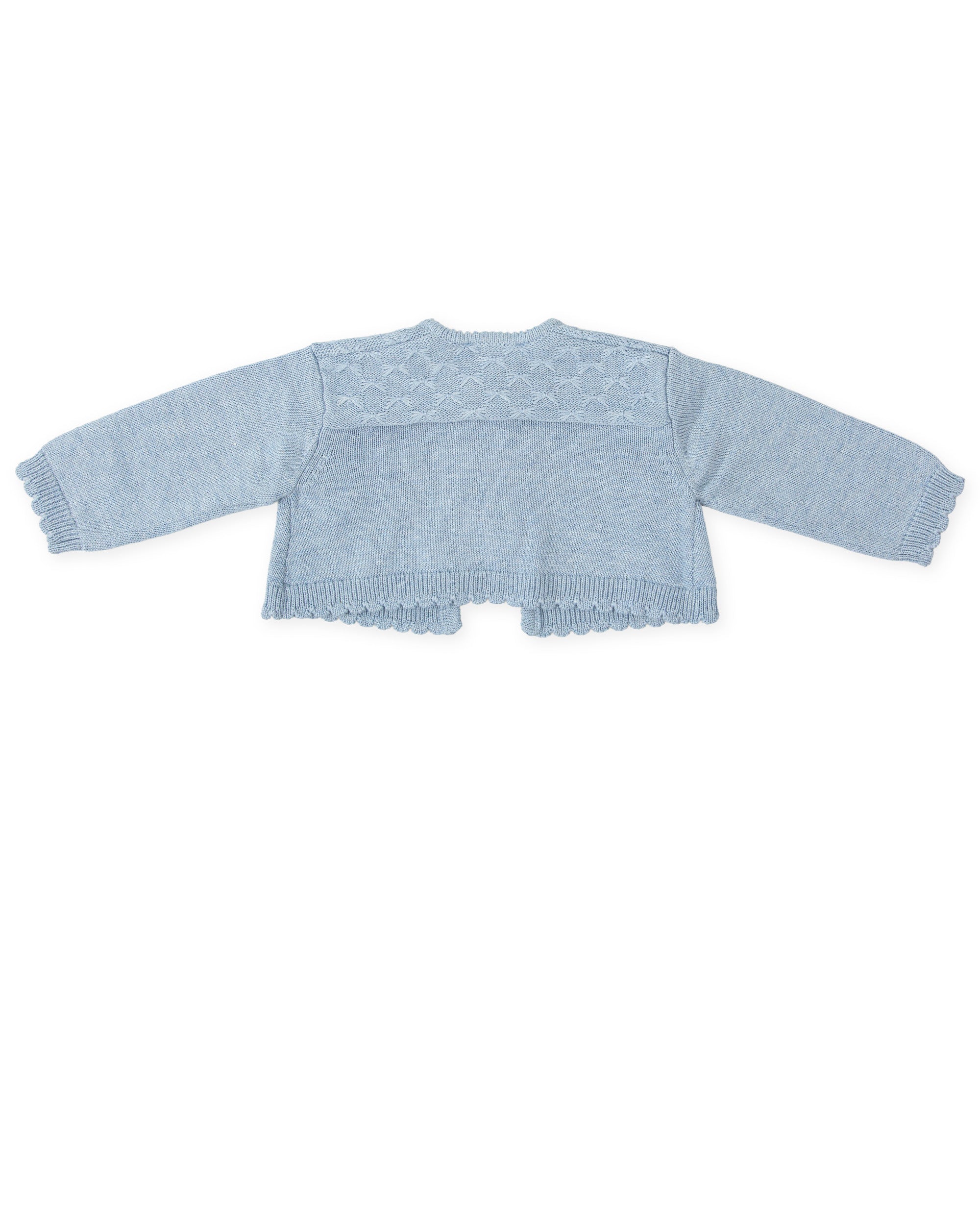 KNITTED CARDIGAN IN LIGHT BLUE