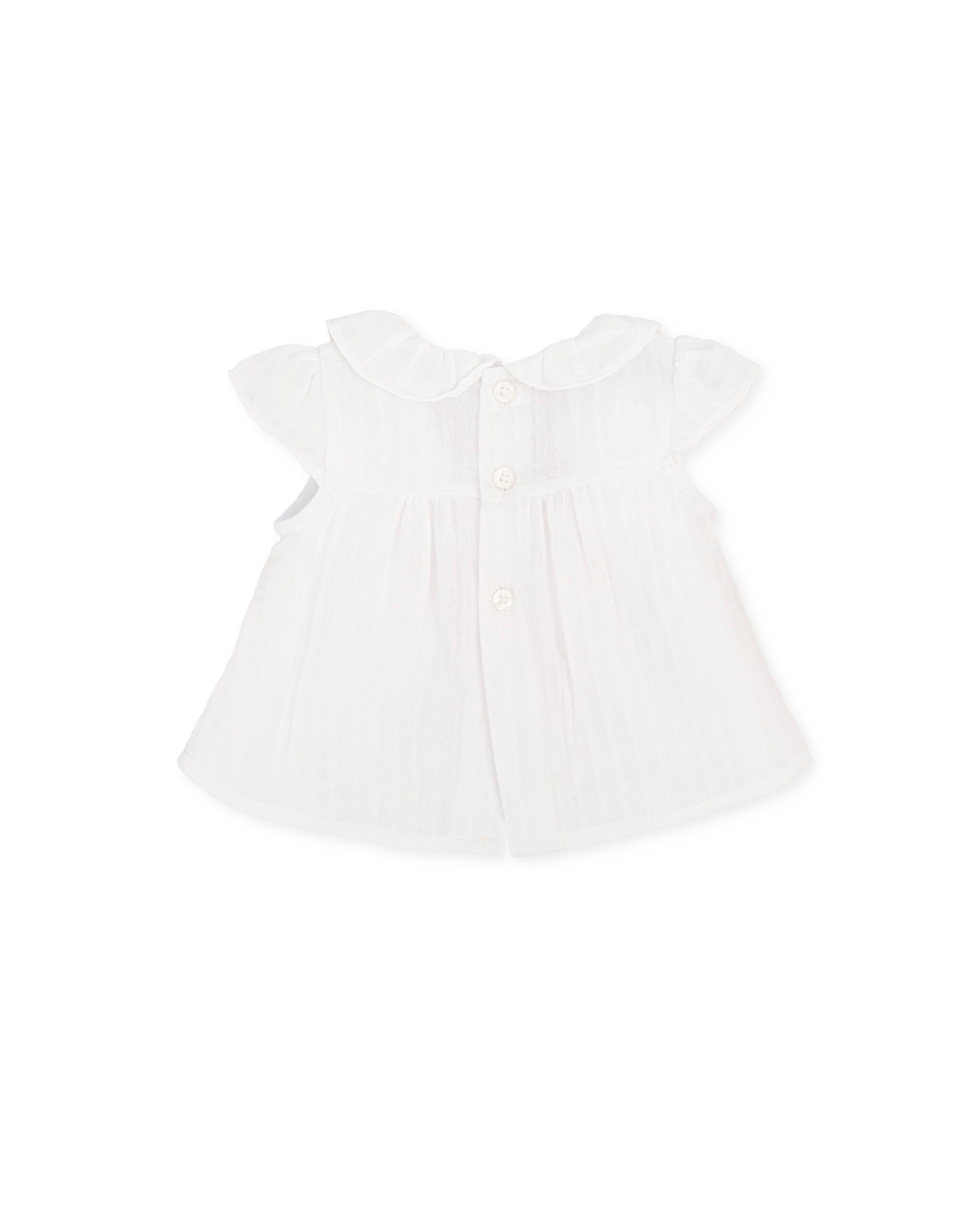 BLOUSE NEWBORN OPTICAL WHITE