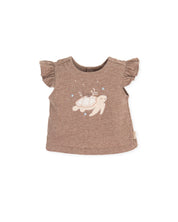 T-SHIRT NEWBORN TAUPE