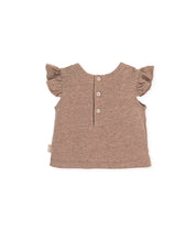 T-SHIRT NEWBORN TAUPE