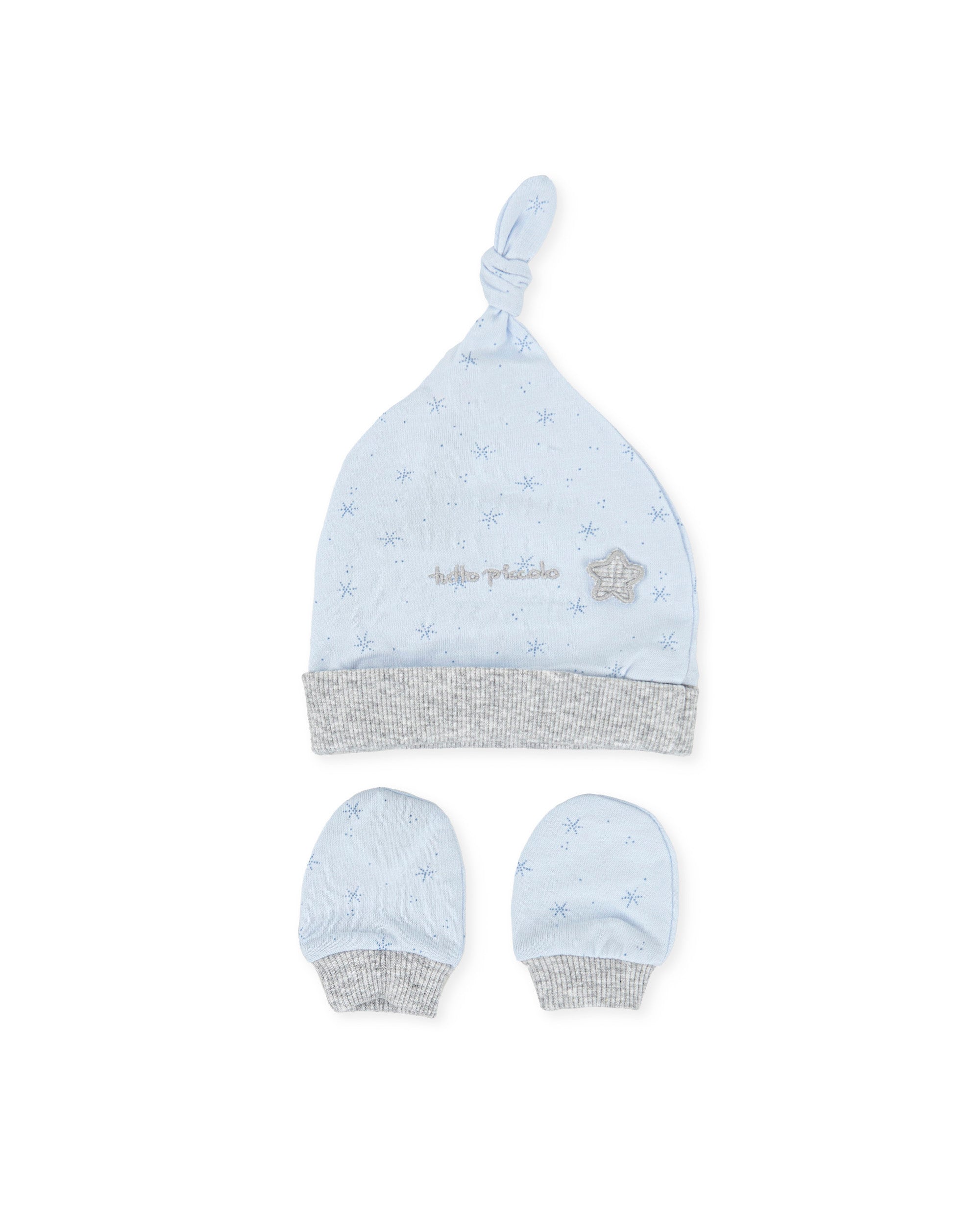 HAT & MITTENS SKY BLUE
