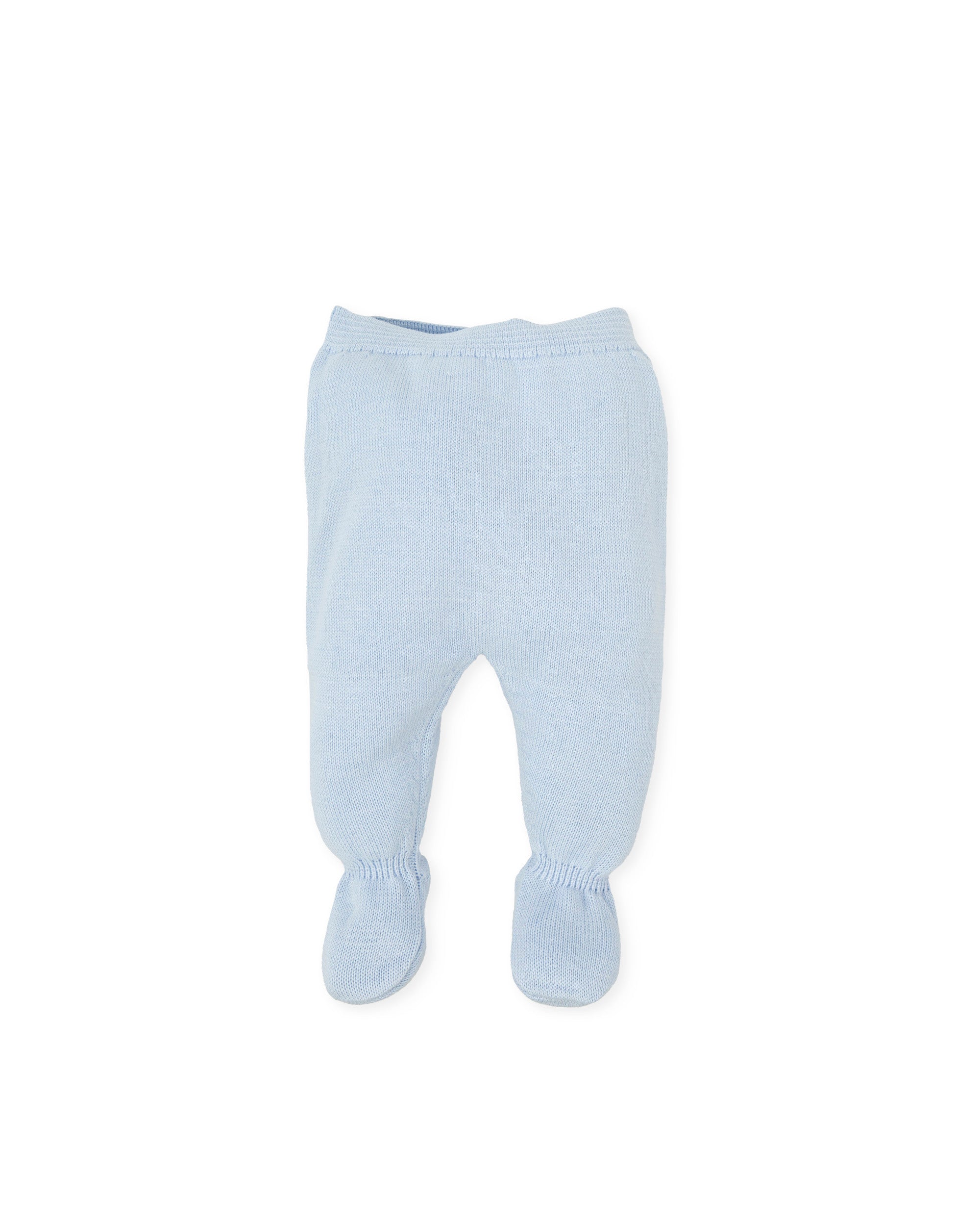 BABY TROUSERS & FEET NEWBORN SKY BLUE