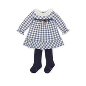 DRESS WITH NAVY BLUE LEOTARDS