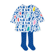 DRESS & TIGHTS ELECTRIC BLUE
