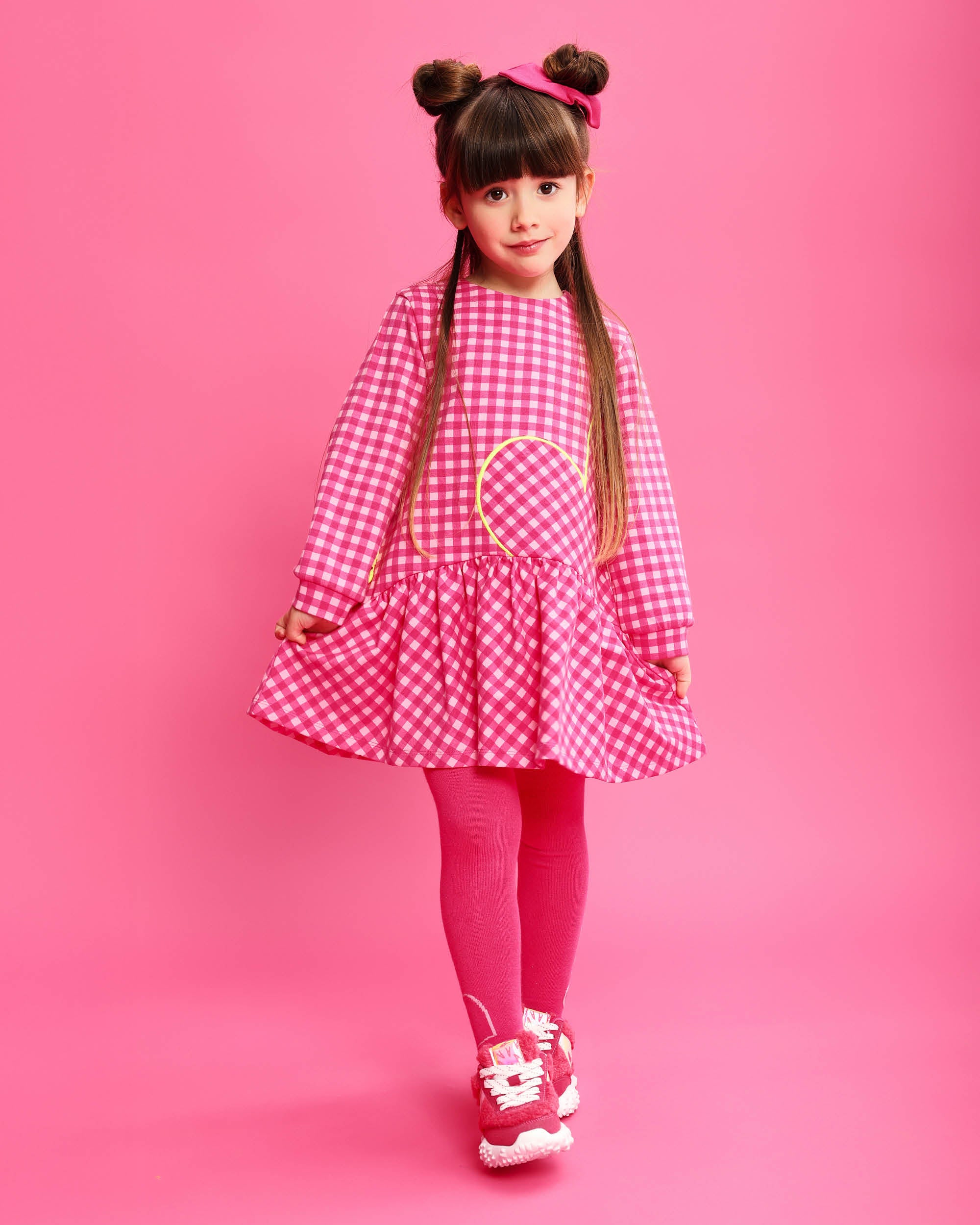 FUCHSIA GIRLS' COMFORT DRESS