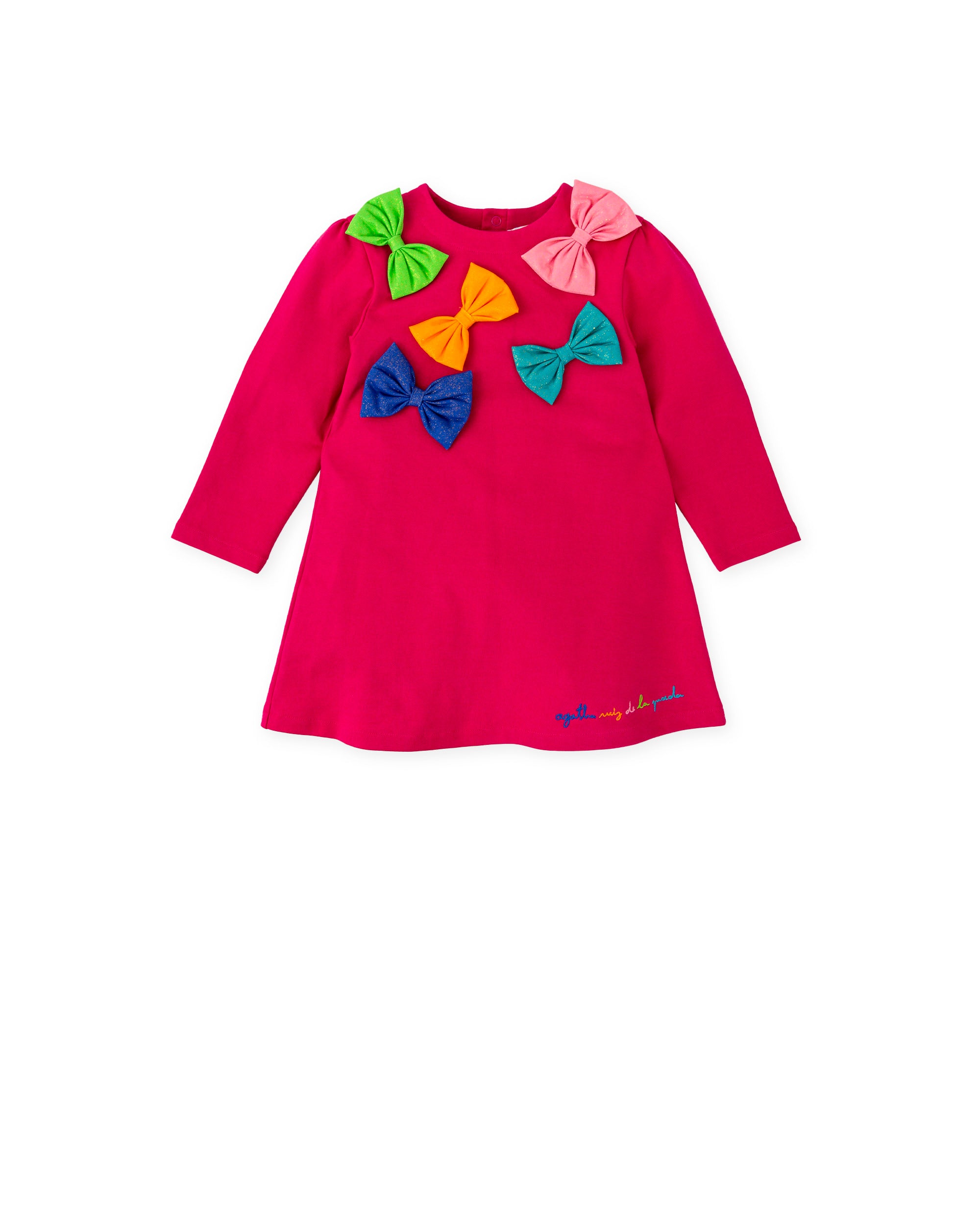 GIRLS' FUCHSIA DRESS