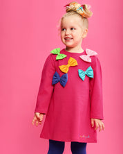 GIRLS' FUCHSIA DRESS