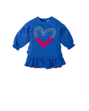 ELECTRIC BLUE COTTON DRESS FOR GIRLS