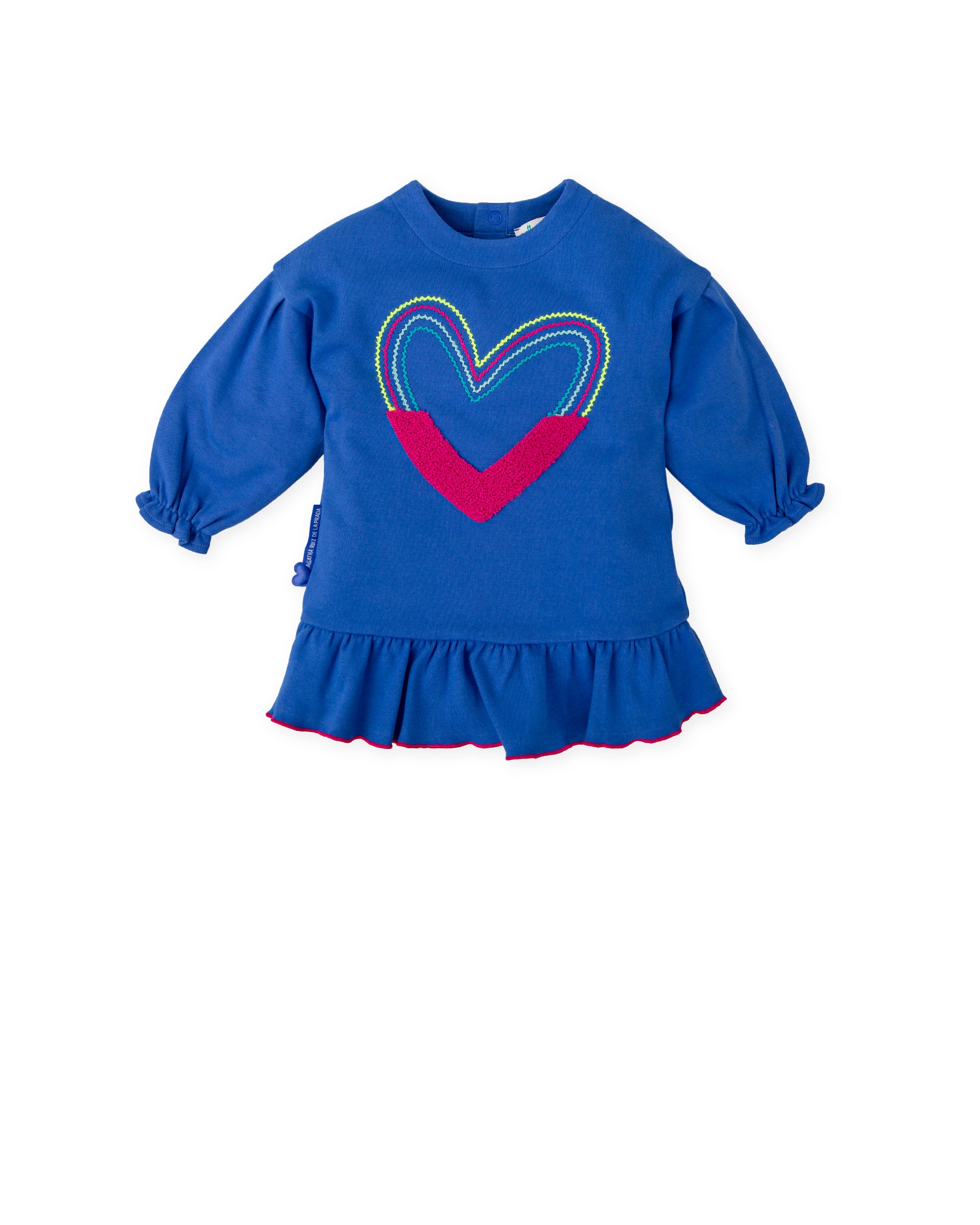 ELECTRIC BLUE COTTON DRESS FOR GIRLS