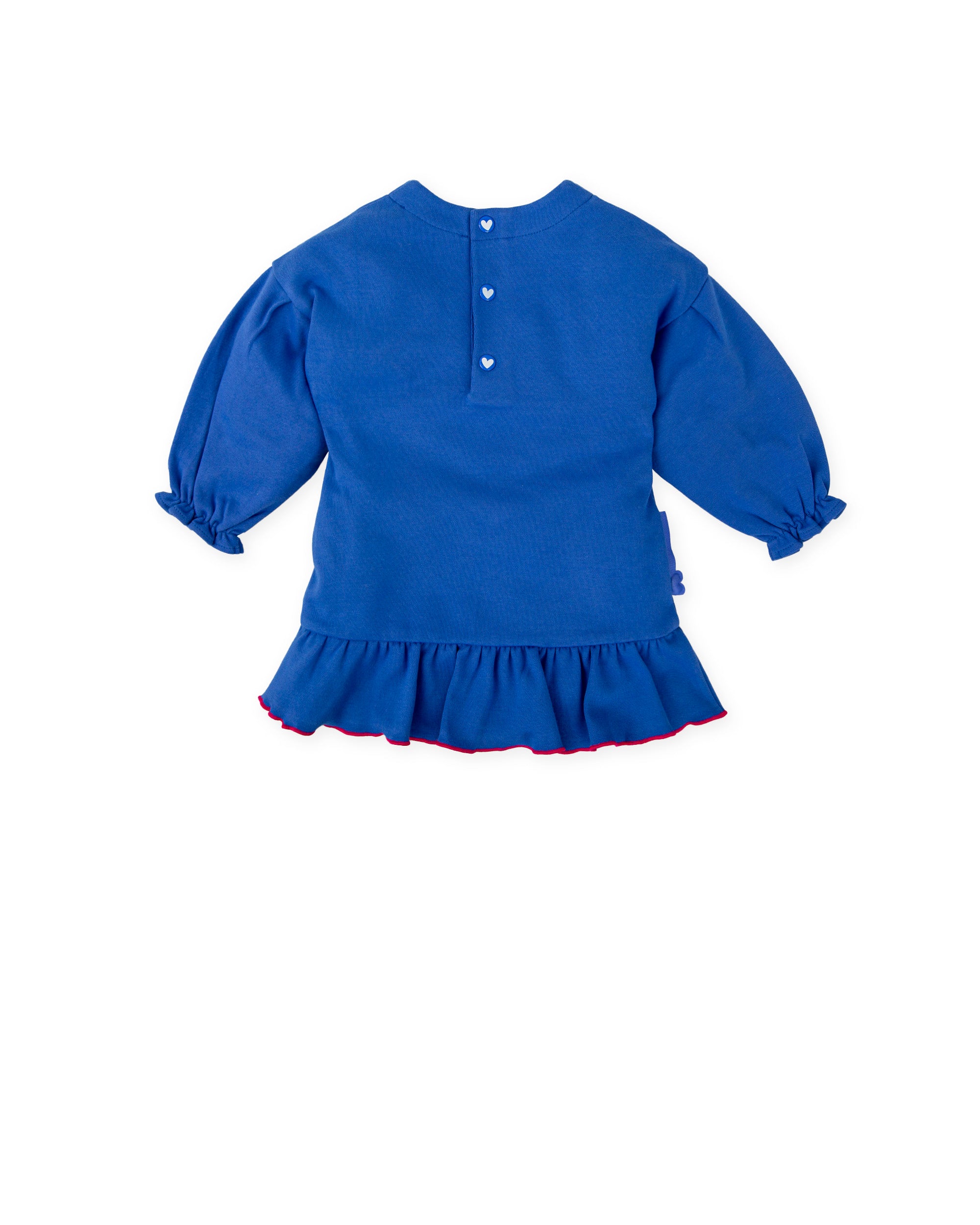 ELECTRIC BLUE COTTON DRESS FOR GIRLS