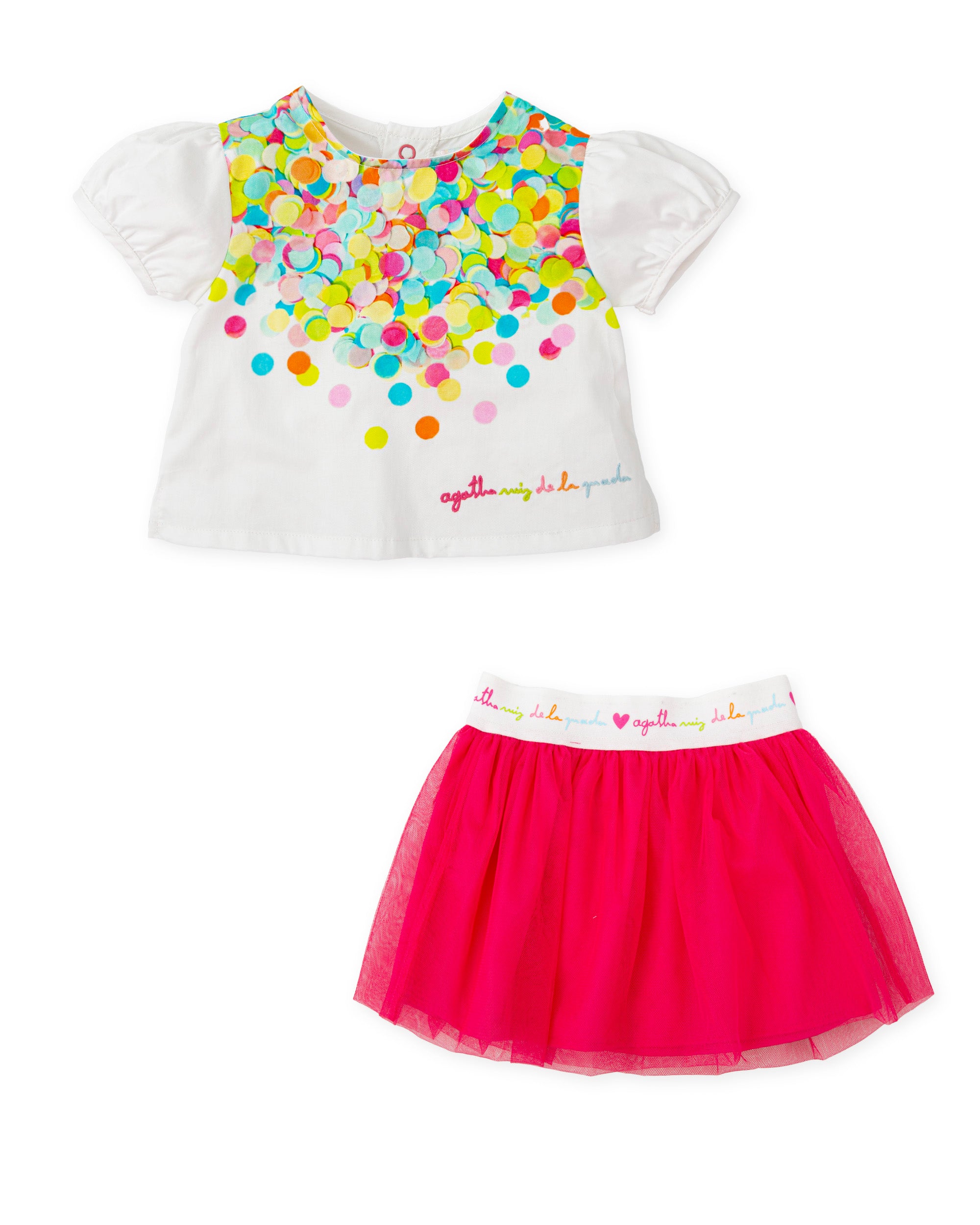 SKIRT & SHIRT OPTICAL WHITE
