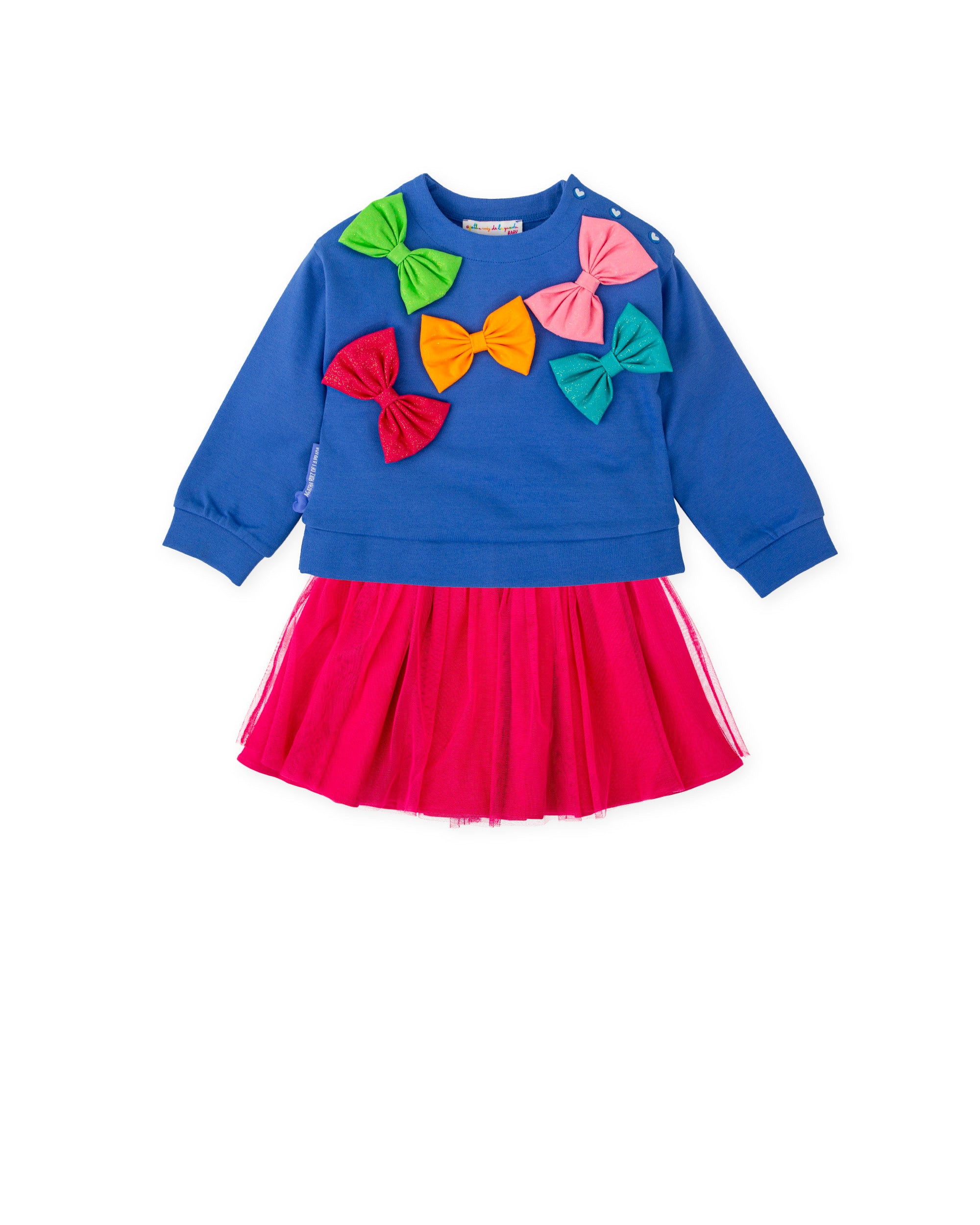 GIRLS' ELECTRIC BLUE OUTFIT SET