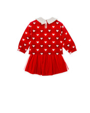 GIRLS' RED T-SHIRT & SKIRT SET