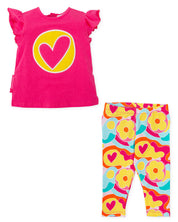 2 PIECES SET FUCHSIA