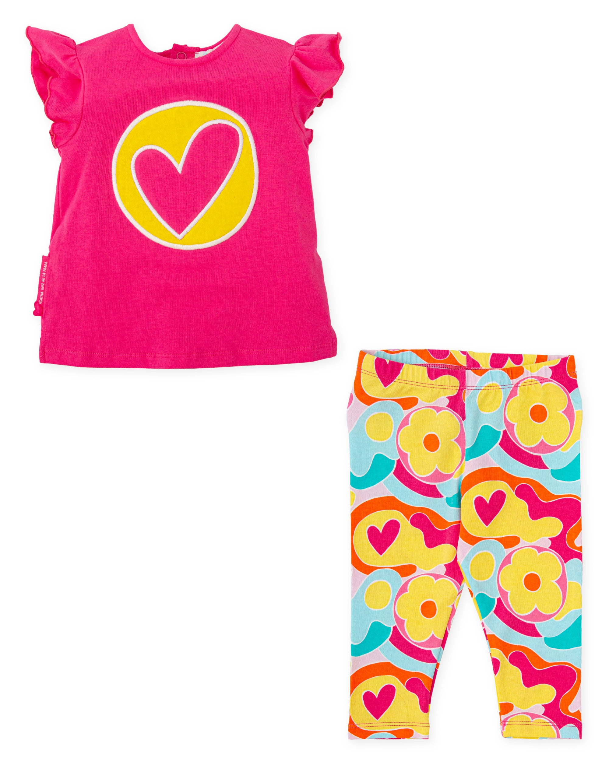 2 PIECES SET FUCHSIA