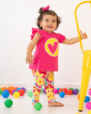 2 PIECES SET FUCHSIA