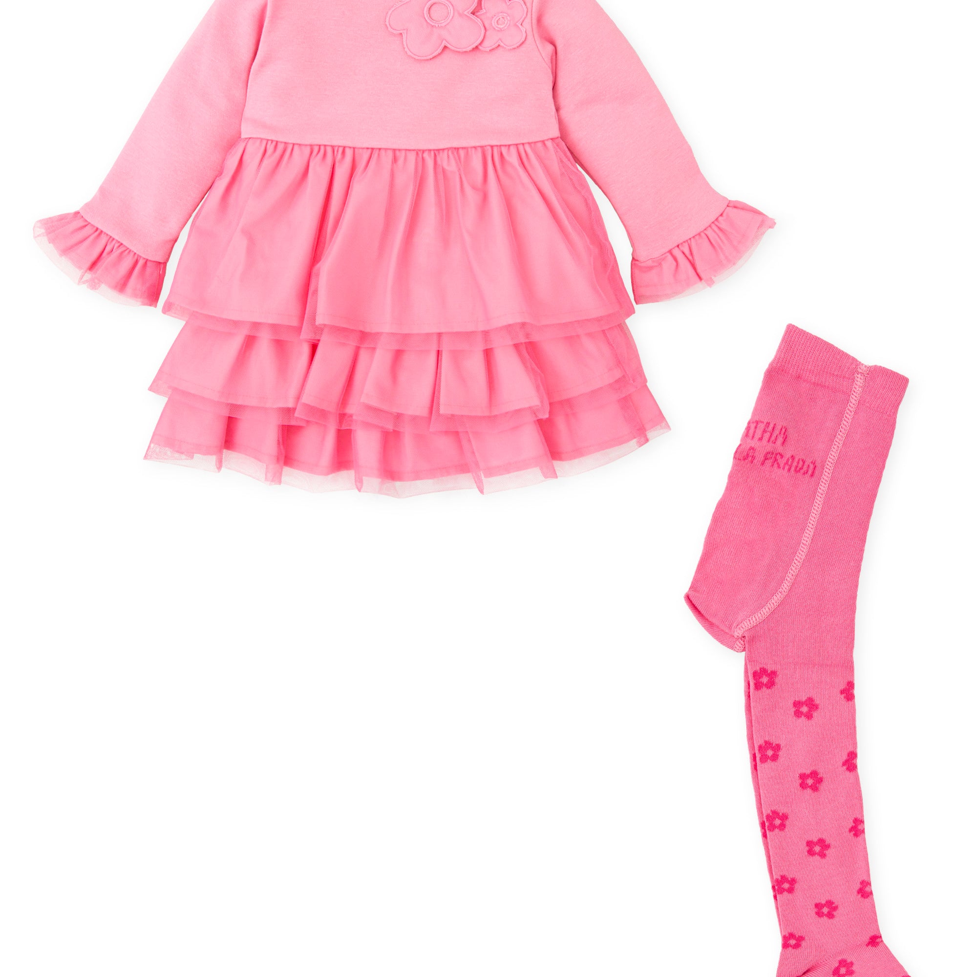 VESTIDO CON LEOTARDOS FRESA