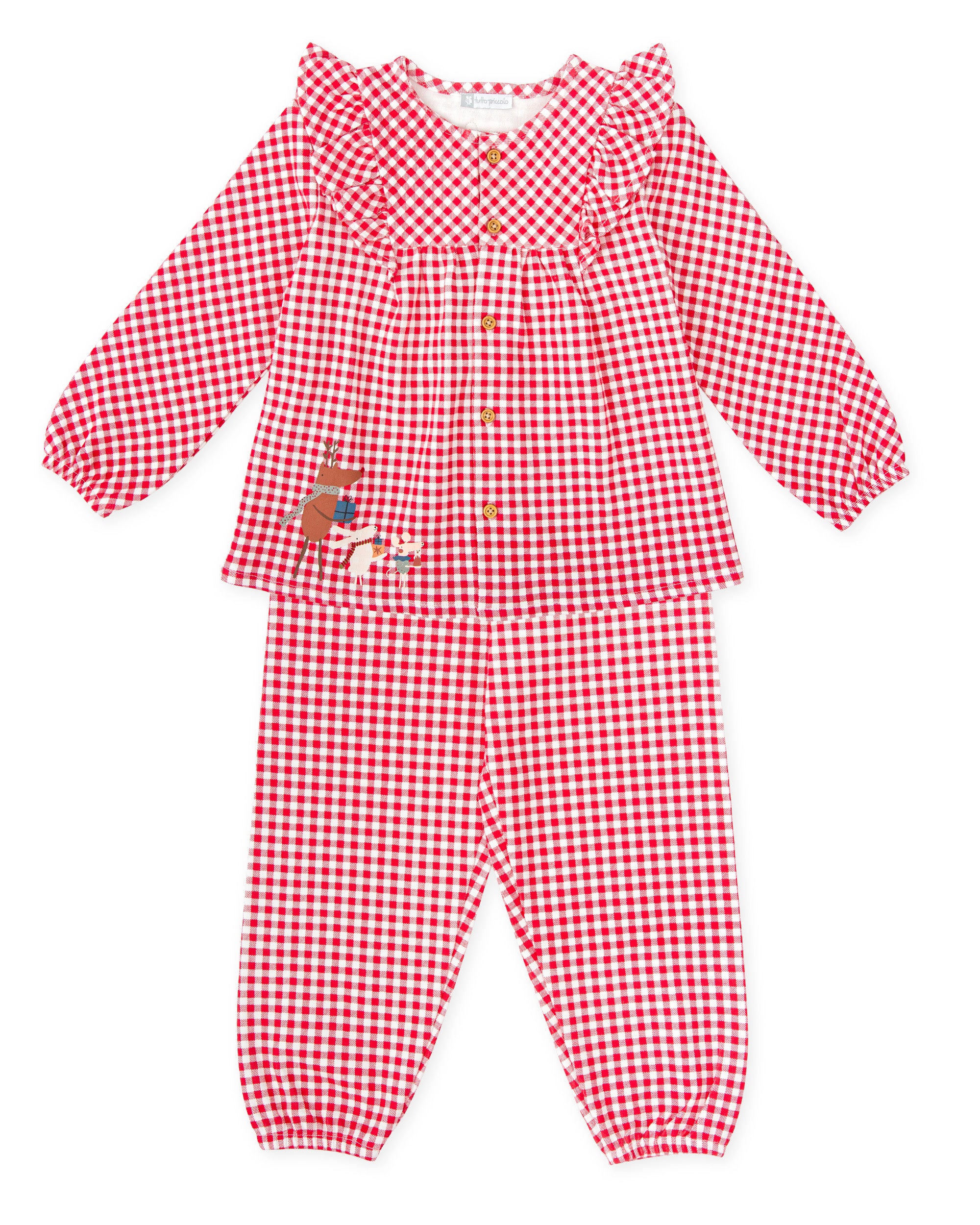 SOFT RED 2-PIECE COTTON SET