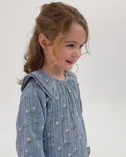 BLUE DRESS SAILBOAT PRINT DRESS