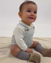 BABY ROMPER WITH BUNNY PRINT