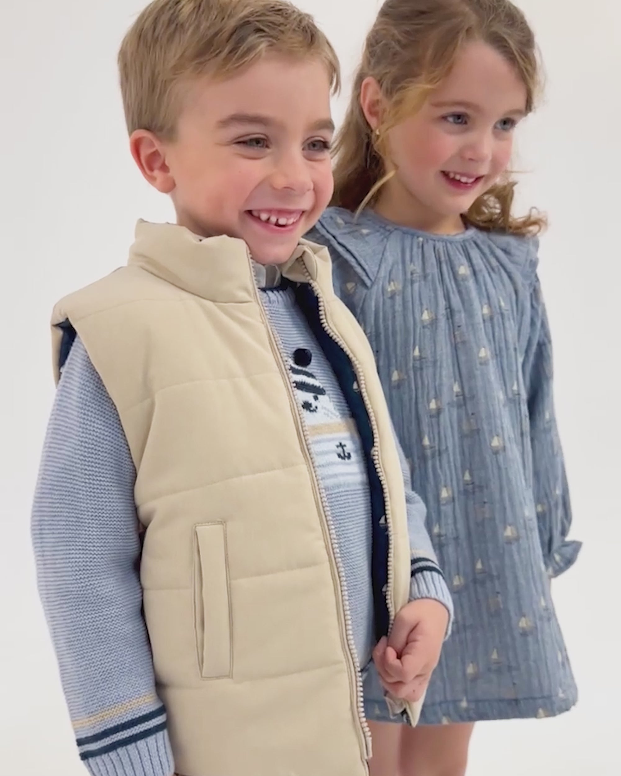 CHILDREN'S NAVY BLUE WAISTCOAT