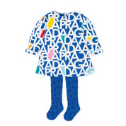 DRESS & TIGHTS ELECTRIC BLUE