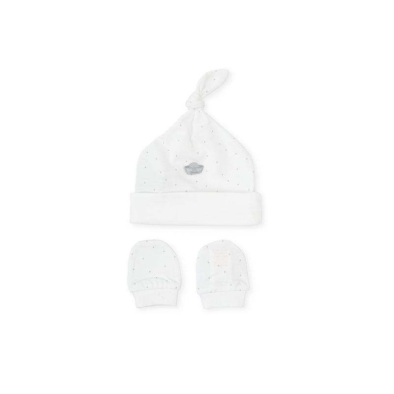 HAT & MITTENS OPTICAL WHITE