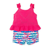 T-SHIRT & SHORT FUCHSIA